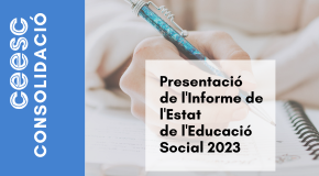 Presentació de l'Informe de l’Estat de l’Educació Social a Catalunya 2023