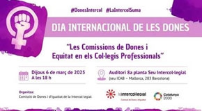 Acte Intercol·legial amb motiu del Dia Internacional de les Dones: "Les Comissions de Dones i Equitat en els Col·legis Professionals"